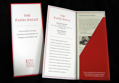 The Faith Angle program brochure
