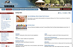 Web site screenshot